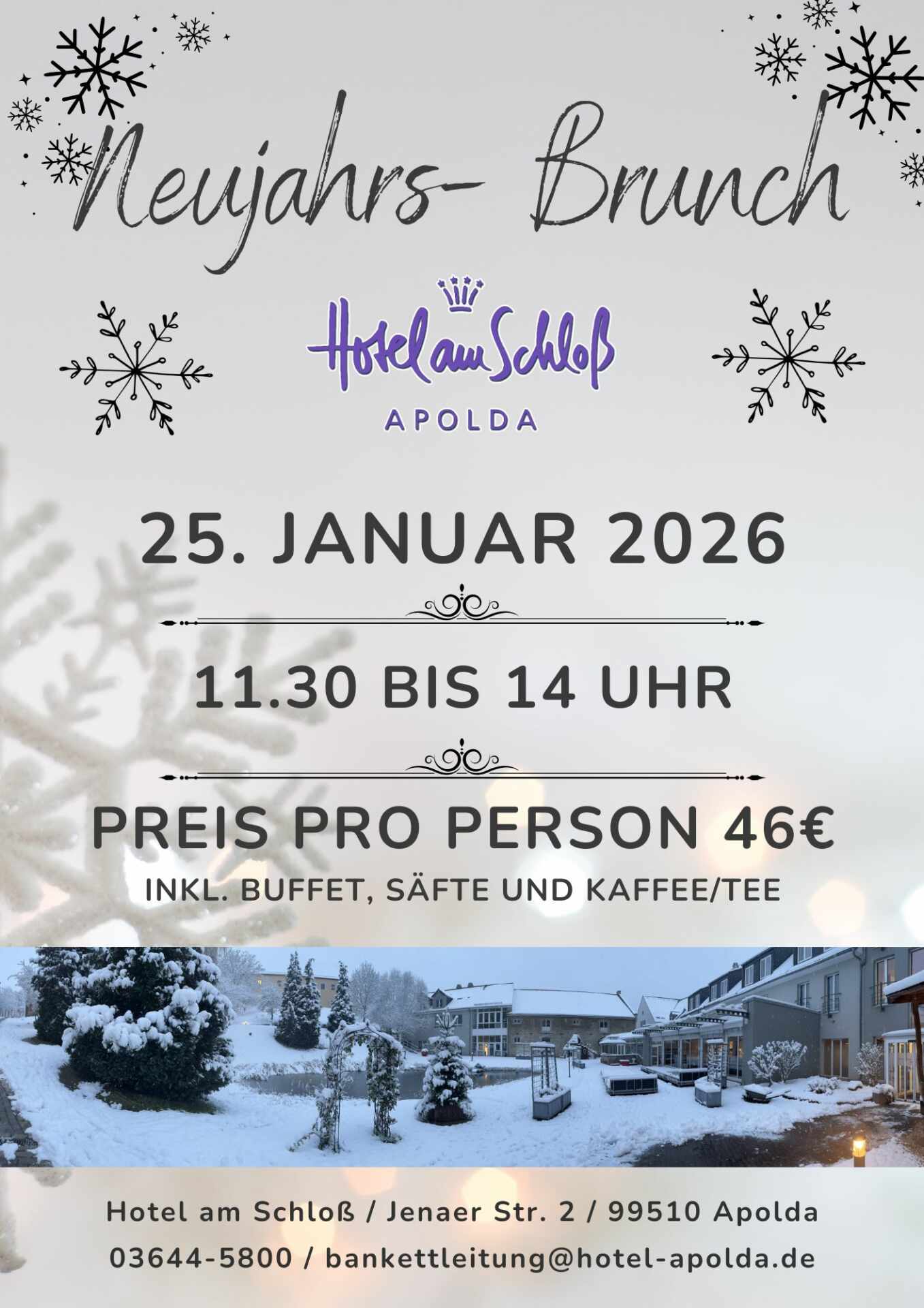 Neujahrsbrunch Flyer